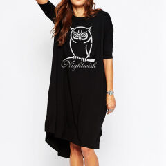 Rochie asimetrica Nightwish Owl