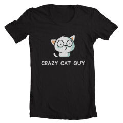 Tricou Crazy cat guy