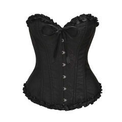 Corset overbust Black Gothic Bride
