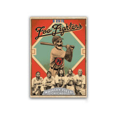 Placuta metalica decorativa Foo Fighters Chicago 2015
